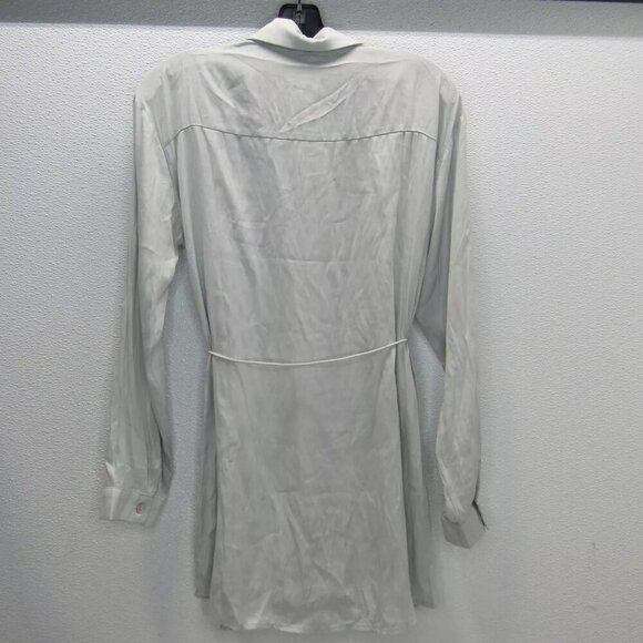 NEW PROMESA Women's Romper Grinnell Button Front Silver Size S - Picture 7 of 10